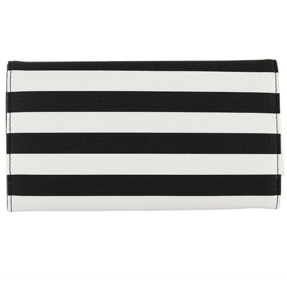 Kut From The Kloth Pristine Wallet -Black and White Stripes - Picture 3 of 9